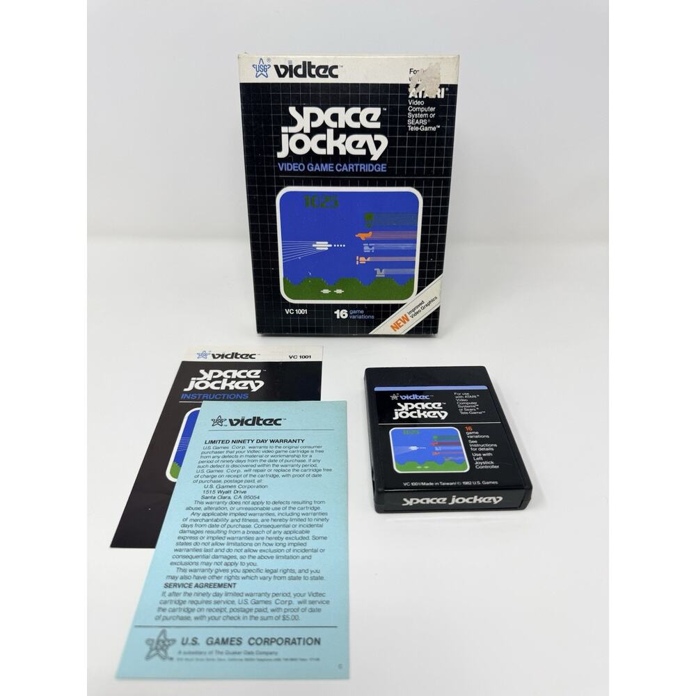 Space Jockey Atari 2600 1981 Complete CIB Tested
